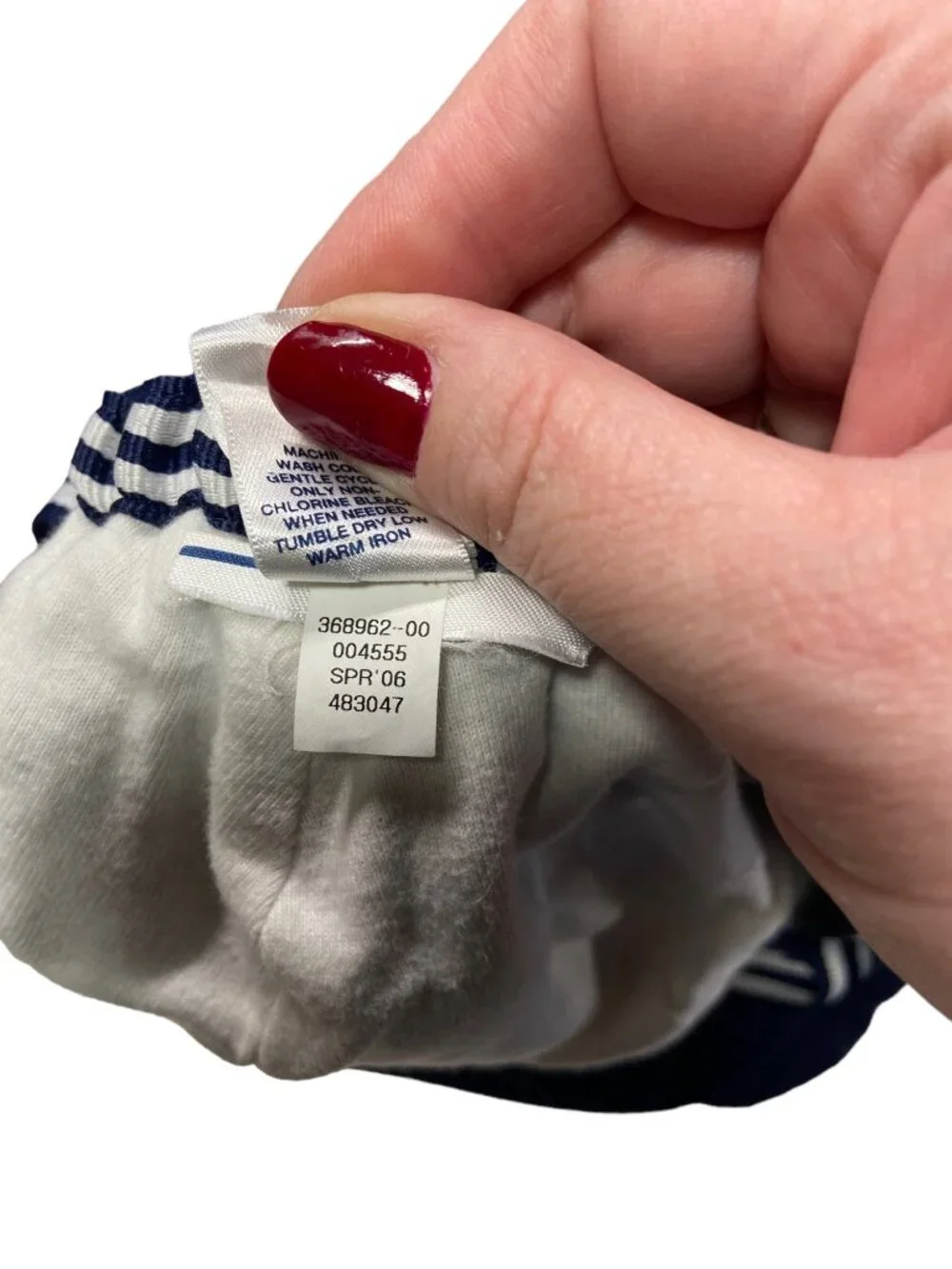 Gap Baby Linen Cabby Hat Blue Size 6-12 Months Y2K
